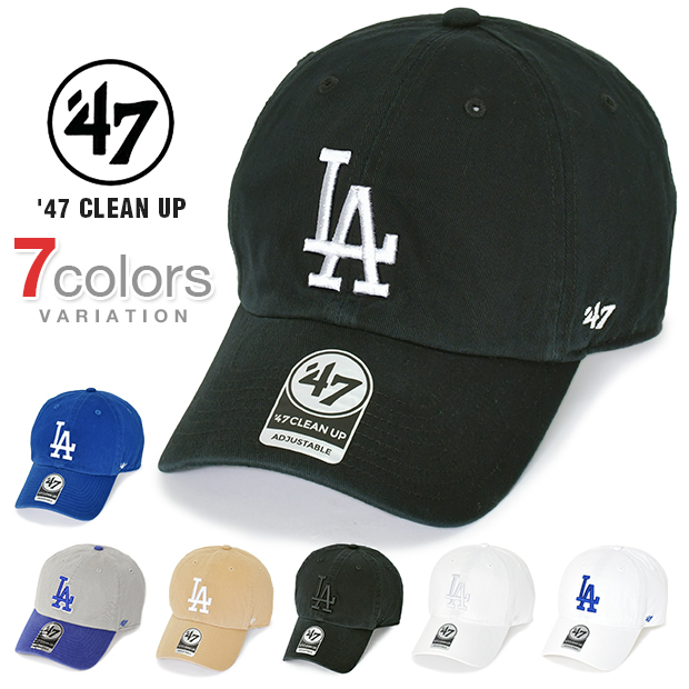 47 キャップ CLEAN UP LA ロサンゼルス ドジャース クリーンナップ メンズ レディース フォーティーセブン 帽子 ローキャップ  ストラップバック