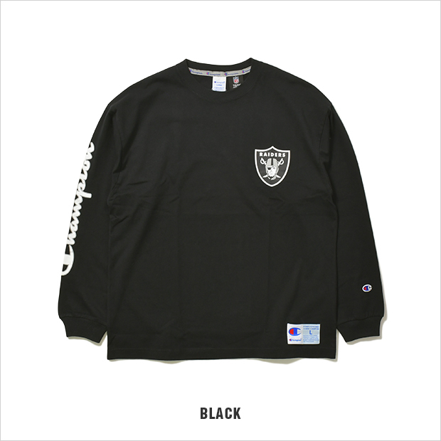 チャンピオン ロンT 長袖 Tシャツ CHAMPION NFL RAIDERS GIANTS レイダース ジャイアンツ メンズ レディース ユニセックス