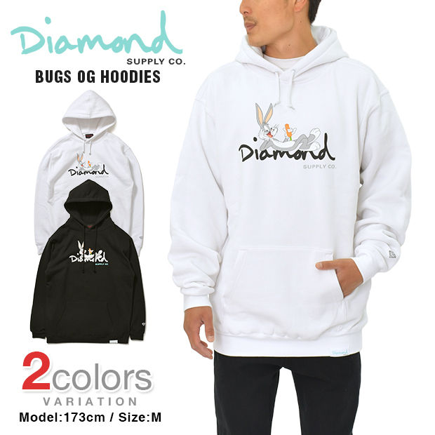 DIAMOND SUPPLY CO × LOONEY TUNES パーカー スウェット ダイアモンドサプライ メンズ BUGS OG HOODIE