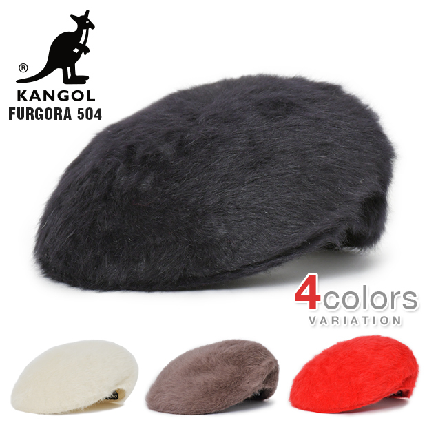 未使用 kangol カンゴール アンゴラ ファー ハンチング レッド L 豪華