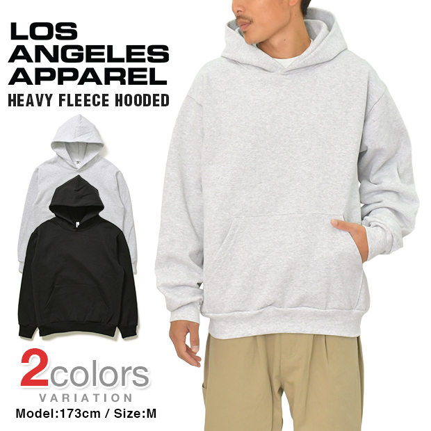 ロサンゼルスアパレル パーカー スウェット LOS ANGELES APPAREL 14オンス ヘビーウェイト ロスアパ プルオーバー 無地 メンズ  MADE IN USA 米国製