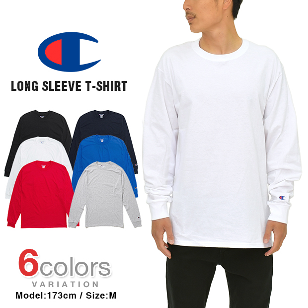 チャンピオン ロンT Tシャツ 長袖Tシャツ ロングスリーブTシャツ ロングTシャツ CHAMPION メンズ 大きいサイズ USモデル 無地  ワンポイント ロゴ レディース :lt-097:BIGG WILLIE 通販 