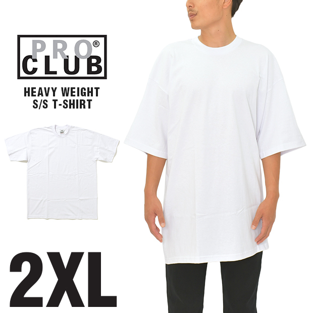 プロクラブ Tシャツ ヘビーウェイト PRO CLUB HEAVYWEIGHT メンズ ホワイト