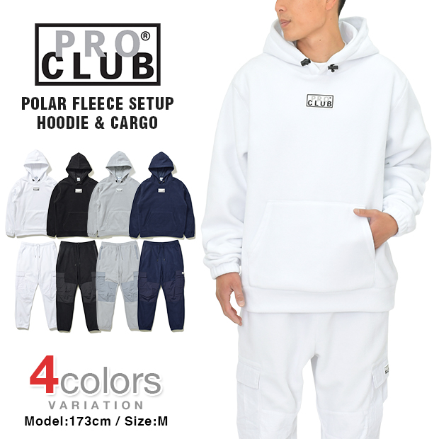 プロクラブ PRO CLUB セットアップ フリース パーカー パンツ 上下 POLAR FLEECE SET UP メンズ  :set-002:BIGG WILLIE 通販 