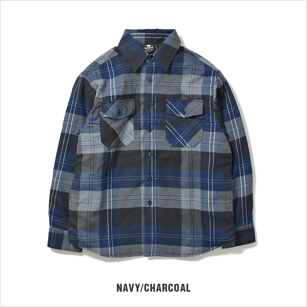 YAGO ジャケット シャツジャケット キルティングジャケット FLANNEL