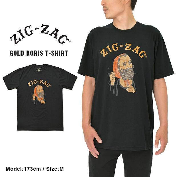 ZIG ZAG Tシャツ ジグザグ GOLD BORIS