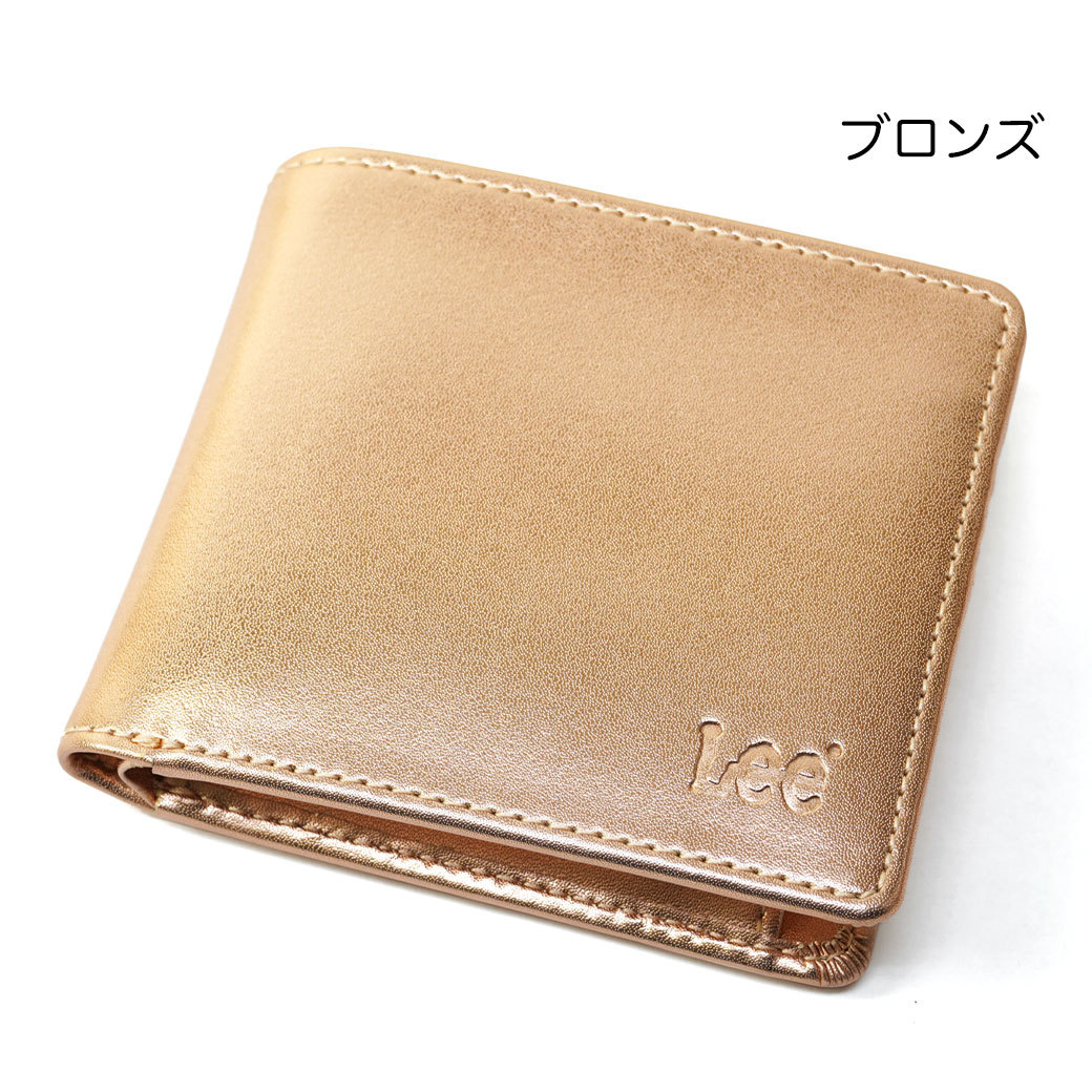 二つ折り財布 メンズ Lee リー メダルカラー 金メダル 銀メダル