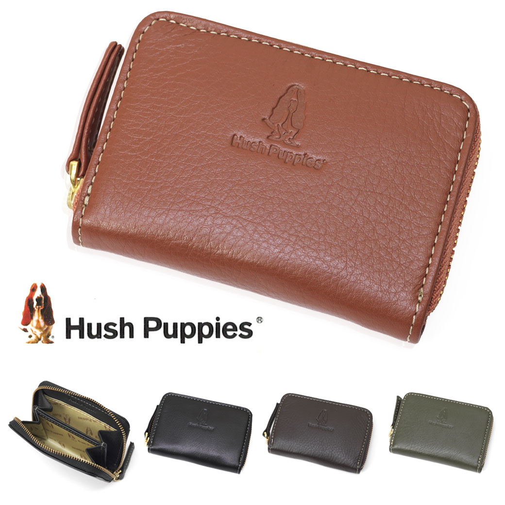 コインケース Hush Puppies ハッシュパピー ニック 本革 財布 メンズ