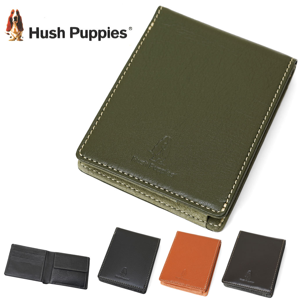 二つ折り財布 メンズ Hush Puppies ハッシュパピー ニック 本革 レザー 折りたたみ メンズ 財布 二つ折り 財布 :hp0606-suna:アスカショップ  ビジネス 鞄 財布 - 通販 - Yahoo!ショッピング