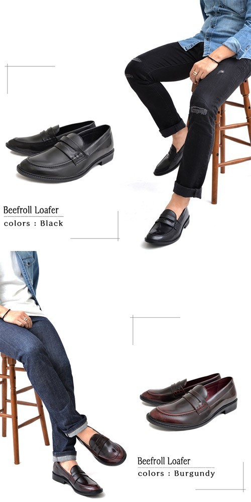 グラベラ メンズ コインローファー Uチップ デッキシューズ カジュアルシューズ Glbt 076 今季一番