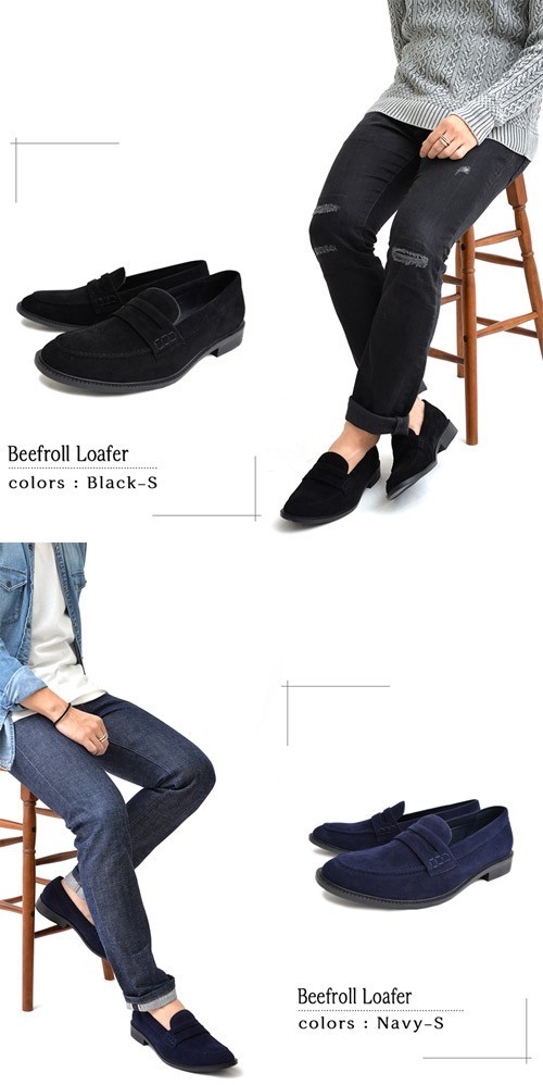 グラベラ メンズ コインローファー Uチップ デッキシューズ カジュアルシューズ Glbt 076 今季一番