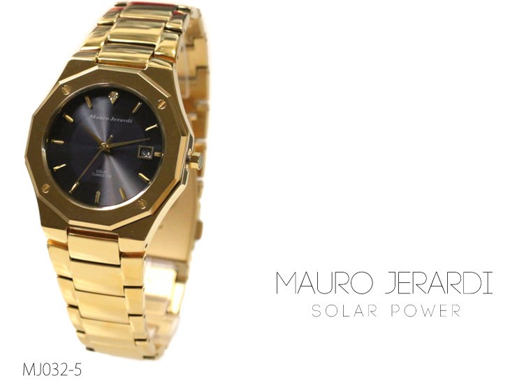 腕時計 メンズ Mauro Jerardi ソーラーウォッチ MJ032マウロジェラル