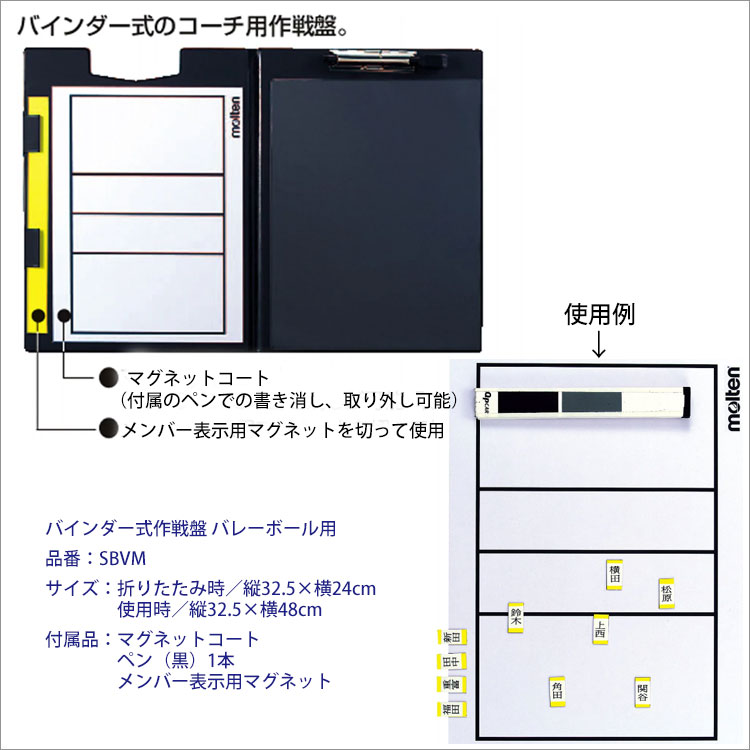 molten（モルテン） バインダー式作戦盤 SBVM - 保冷枕、アイシング、水枕