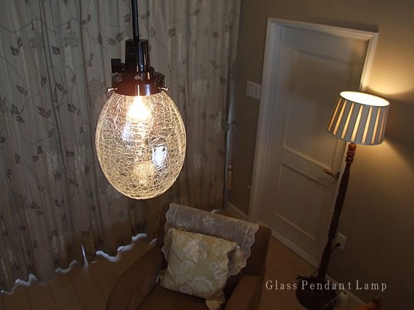 照明器具 アンティーク ガラス ペンダントライト 昭和モダン たまごひび 灯 Tamagohibi 照明器具専門店のオールグランデ 通販 Yahoo ショッピング