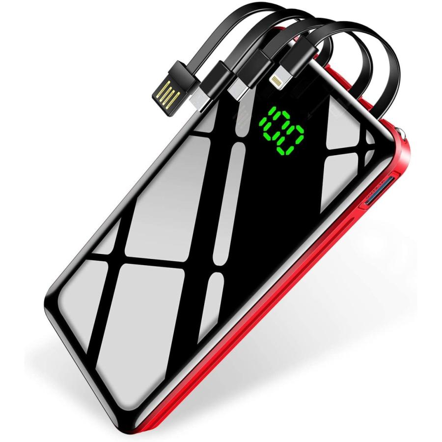 モバイルバッテリー 30000mAh 大容量 軽量 LEDライト 急速充電器 Max2.1A USB充電器 スマホ 電池 バッテリー 携帯充電器 持ち運び iPhone/iPad/Android対応 |  | 02