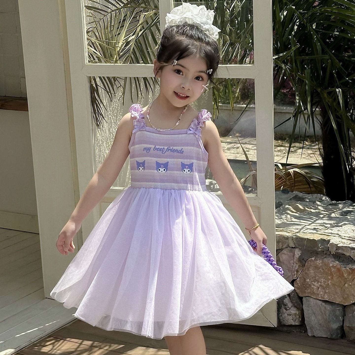 クロミ 子供服 ワンピース プリンセスドレス 女の子 夏服 半袖