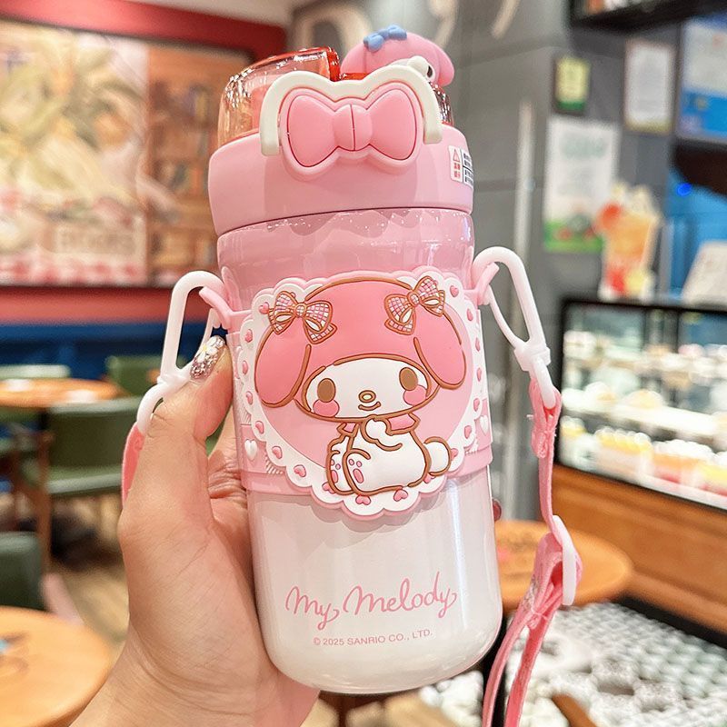 クロミ 水筒 子供用 520ml ストロー付き 2WAY 直飲み ステンレス 316