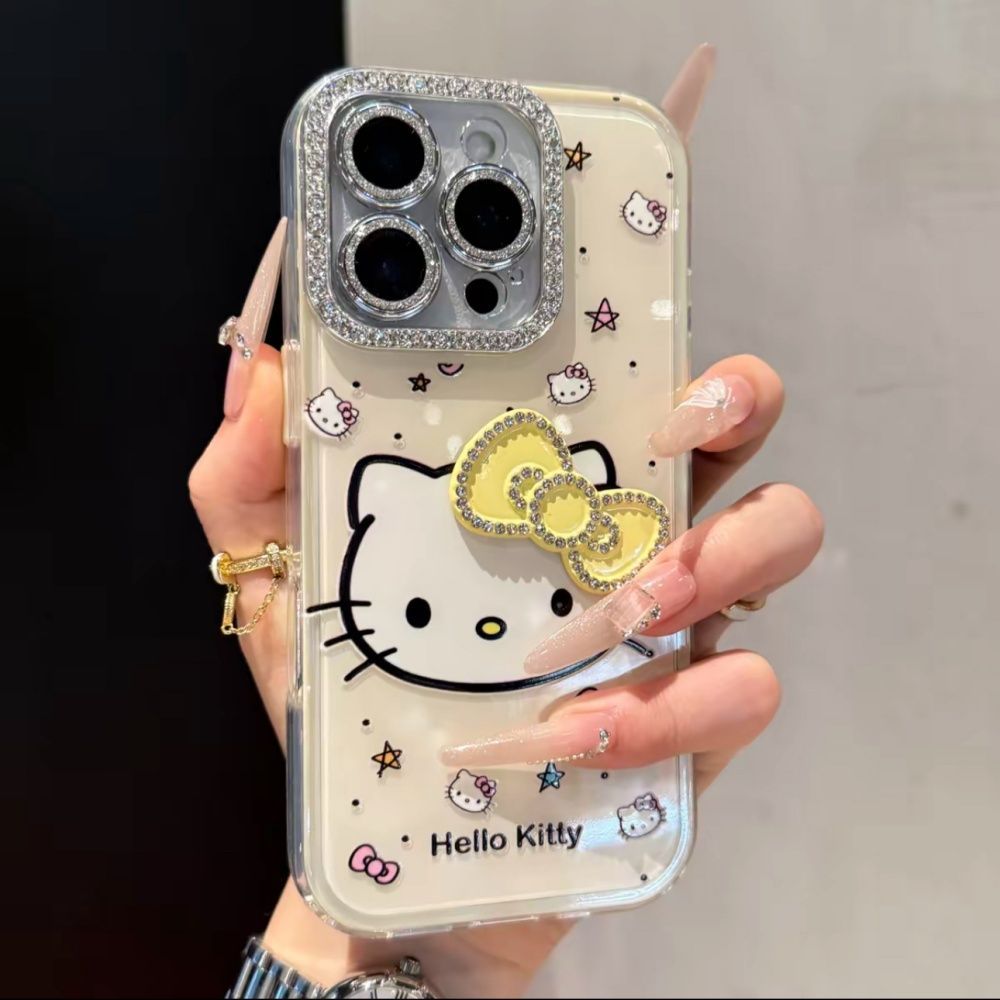 【最終値下げ】ハロー キティ　iPhone 13.14.15iPhoneケース キティ スマホケース リボン付き iPhone16 Pro/15/14/13/12 全機種対応