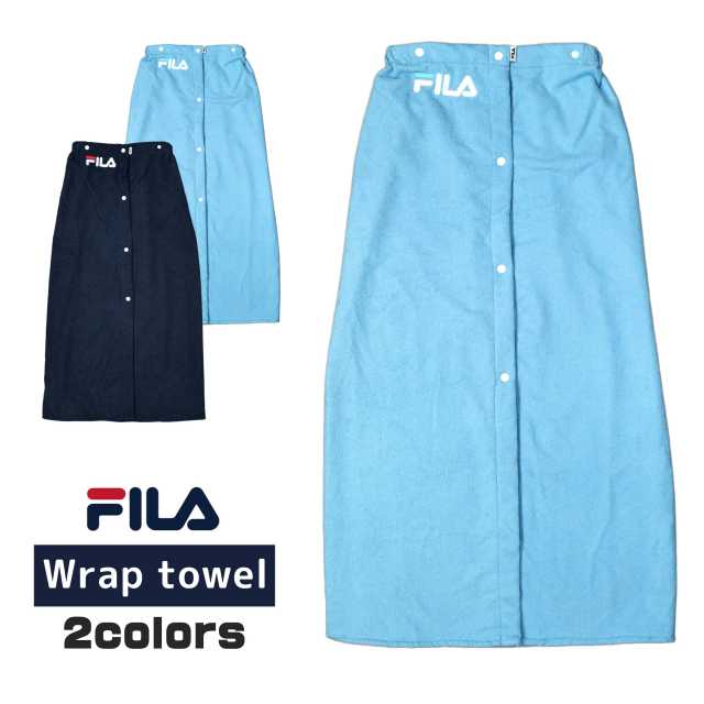 ラップタオル 大人用 100cm FILA ボタン付き レディース マイクロファイバー(タイムセール) | FILA | 02