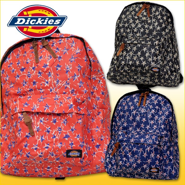 Dickies リュック 星柄 スター柄　ブルー　ボーダーY2K archive Dickies（ディッキーズ） スター柄ラミ加工デイパック 17581500