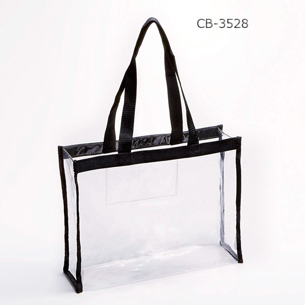 並行輸入品 透明バッグ ビニールバック 透明ビニールバッグ CB-3528 W350×D100×H280mm 手荷物検査