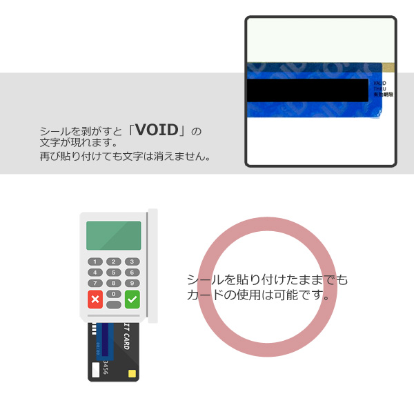 アメージングクラフト クレジットカード用 セキュリティシール 5シート