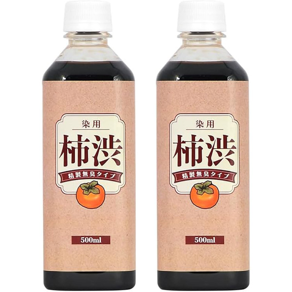 専用です 柿渋液2本セット 国産 柿渋 塗料 無臭 500ml 2本セット 染料 精製無臭タイプ 染め