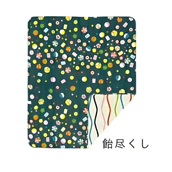 くろちく 両面ガーゼはんかち 40×34cm 両面 ハンカチ ハンドタオル 綿