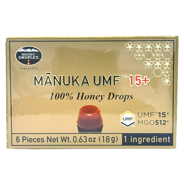 ハニードロップレット マヌカハニー UMF15+ 6粒入り のど飴 はちみつ飴