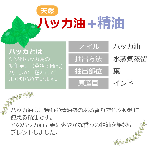 天然100% ハッカ油ブレンド 200ml 精油ブレンド 日本製 薄荷 ハッカオイル ホワイトカンファー シトロネラ レモングラス｜asobi｜05