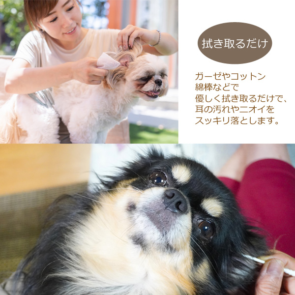 イヤークリーナー ペット用 耳の洗浄液 60ml 犬 猫 SMILE PET CLUB｜asobi｜04