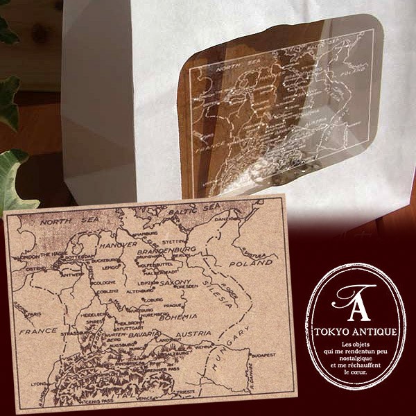 スタンプ 南欧海路 B5070B-S 地図スタンプ はんこ 東京アンティーク
