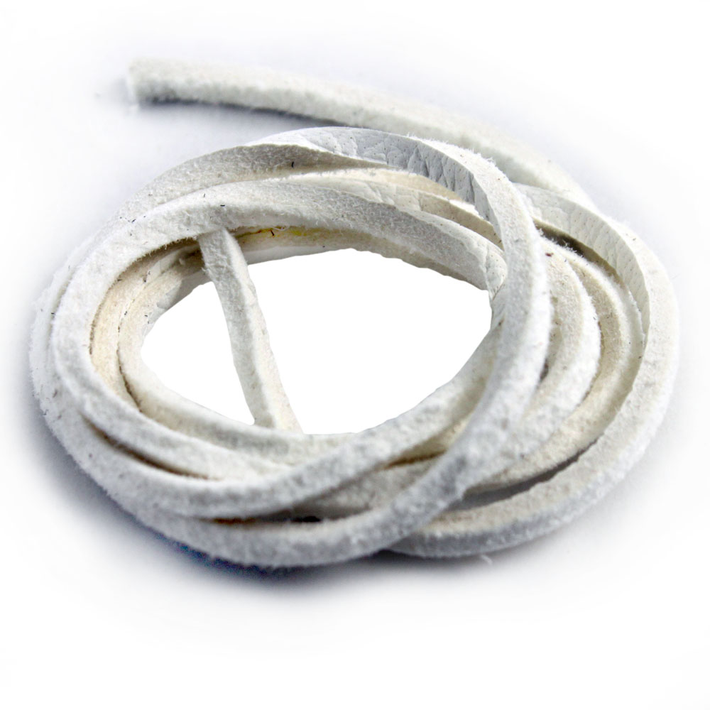 鹿紐 3mm×90cm 単品 1本単位販売 鹿革 平紐 鹿ひも 鹿ヒモ レザー