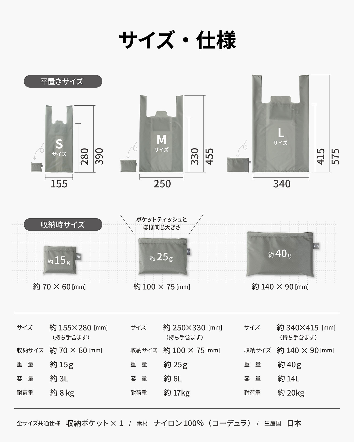 aso エコバック 折り畳み 大容量 コンパクト レディース Regile2