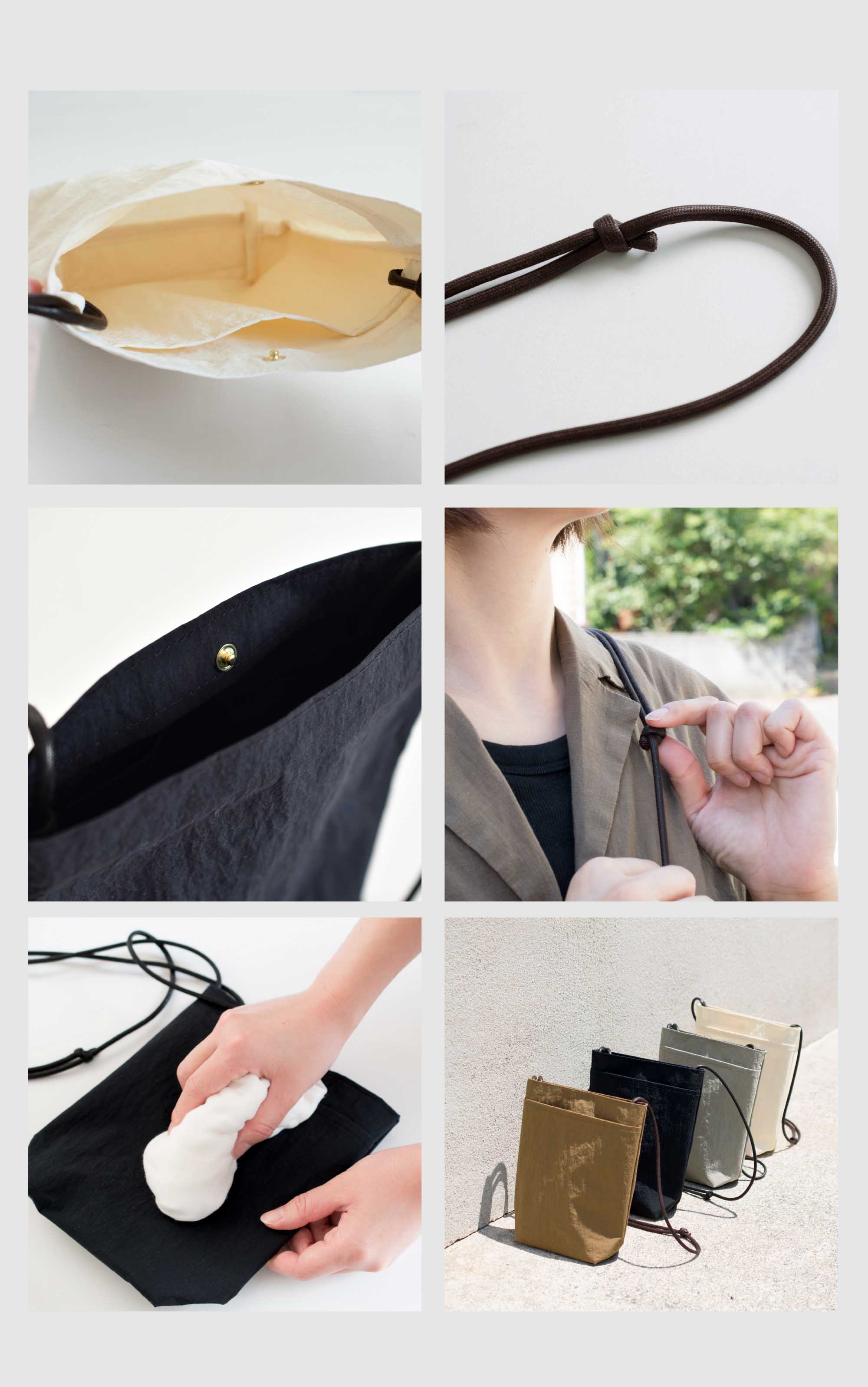 aso ショルダーバッグ +U プラスユー 軽量 撥水 ミニショルダー バッグ 