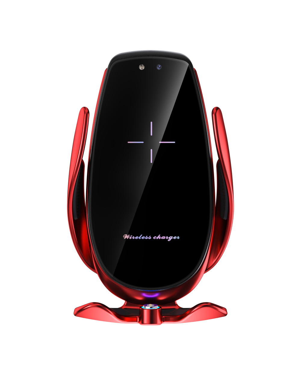 スマホホルダー 片手で簡単自動開閉 車載ワイヤレス充電器 マグネット充電 スイングアーム360度回転 車載用ホルダー 縦横置き対応 日本語説明書付き |  | 03