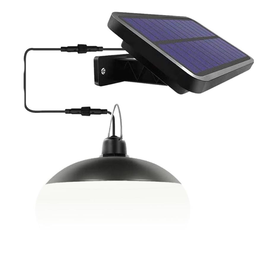 ソーラーライト屋外 2個セット 分離型LED 昼白色 ペンダントライト