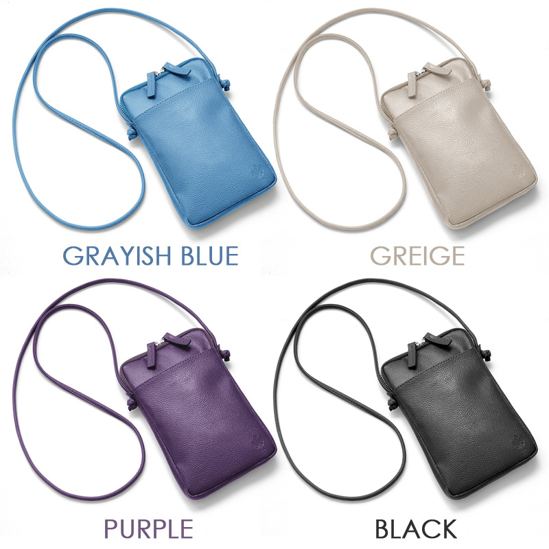 MOMO スマホショルダー ストラップ バッグ かばんレザー ポーチ