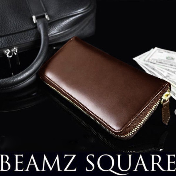 TAN（タン） 財布 メンズ ラウンドファスナー 長財布 薄い BEMAZ