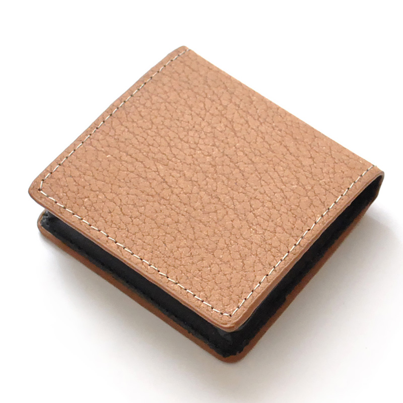 ボンデッドレザー コインケース ボックス型 小銭入れ メンズ