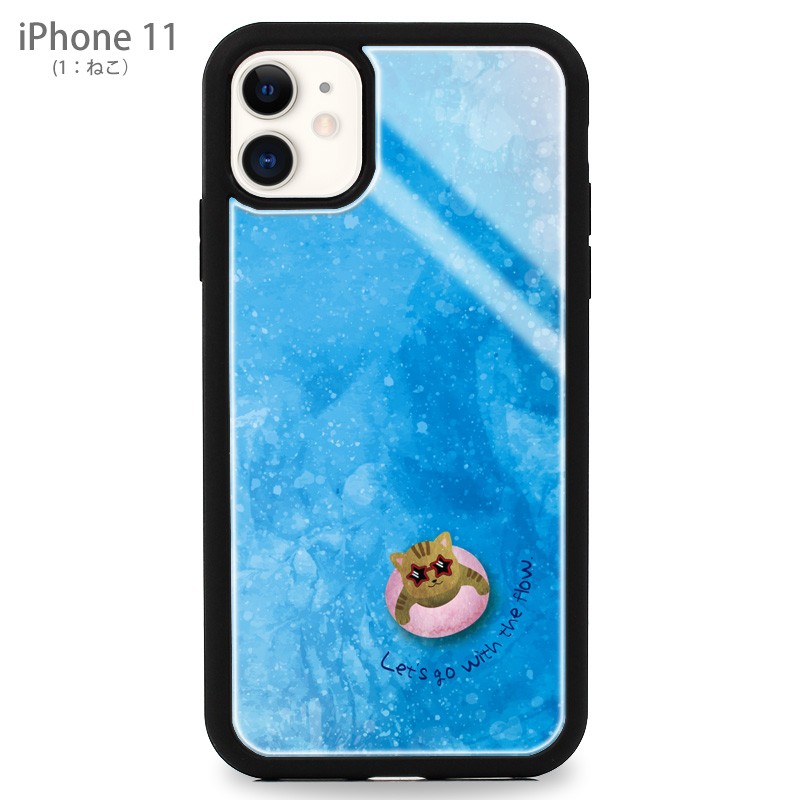 スマホケース Iphone Galaxy 耐衝撃 強化ガラス Tpu ハードケース 猫 犬 パンダ あざらし 海 夏 マリン ビーチ 水彩 かわいい Dg C Zp 196 As Shop 通販 Yahoo ショッピング