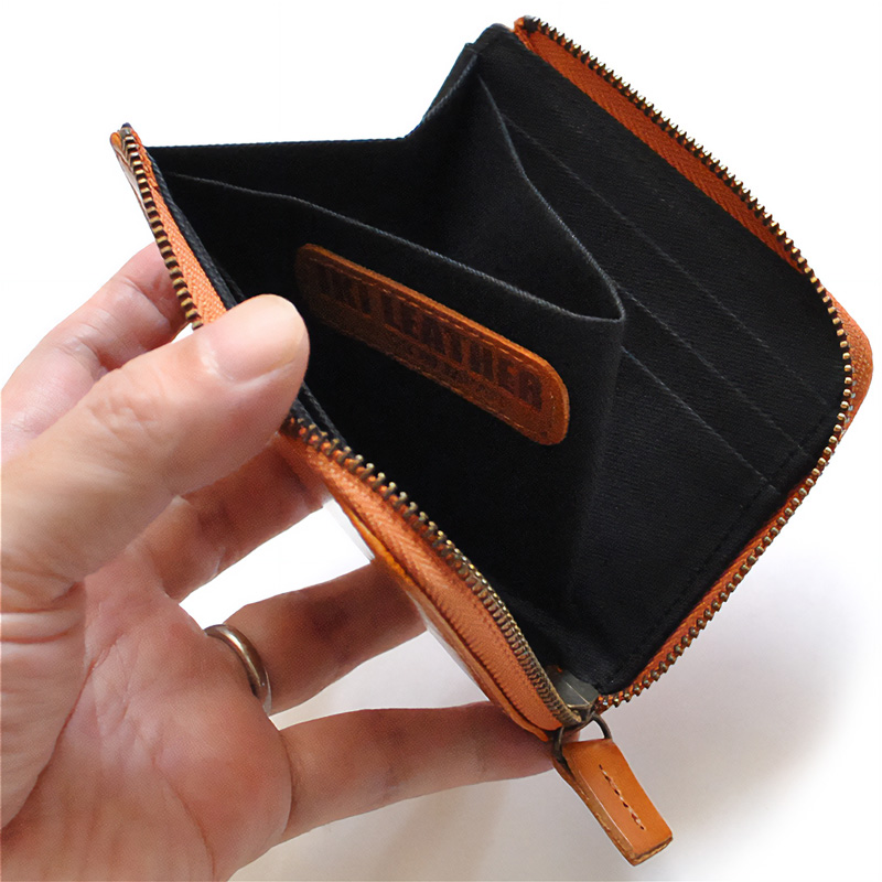 ミニ財布 ヌメ革 レザー 牛革 メンズ レディース 薄型 コンパクト 日本