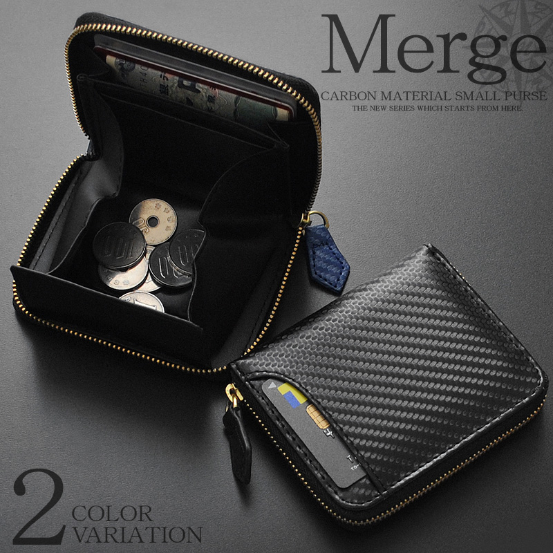 Maaji（マージ） レザー財布 メンズ 財布 小銭入れ ミニ財布 二つ折り