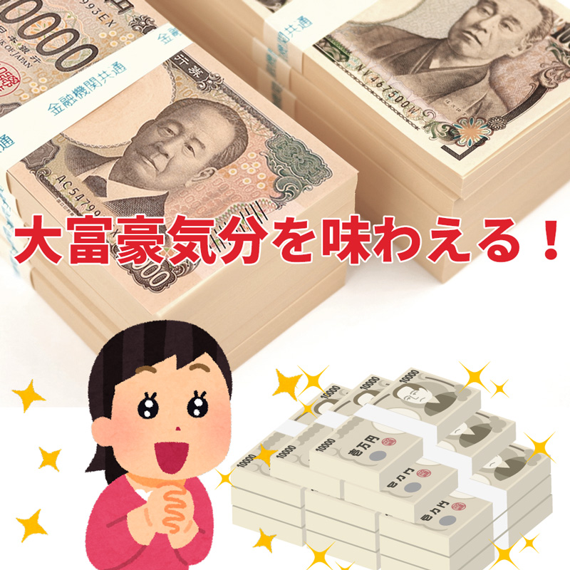 札束 ダミー 100万円分 2束セット レプリカ 200万円分 お年玉 メモ帳 文字入り帯付き 金運グッズ パーティーグッズ 面白グッズ 新紙幣