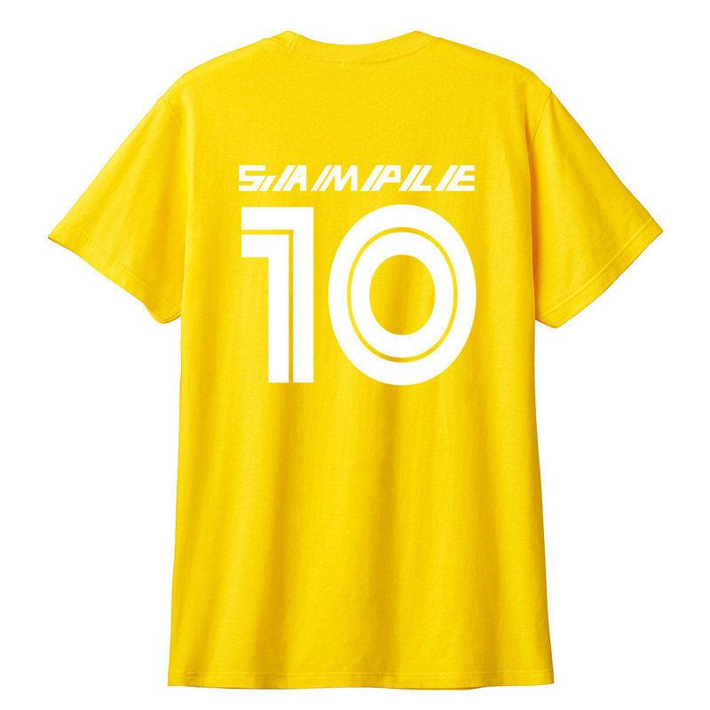 ユニフォーム風 背番号 Tシャツ 背ネーム 名入れ オリジナル お名前 お
