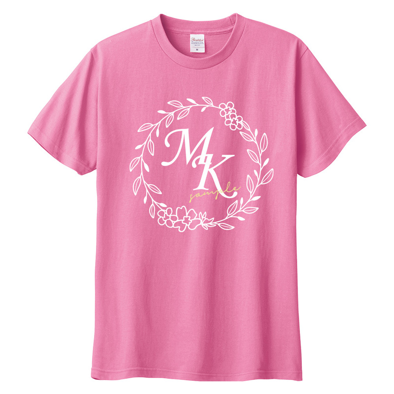イニシャル アルファベット ネーム オリジナル 名入れ お名前 Tシャツ