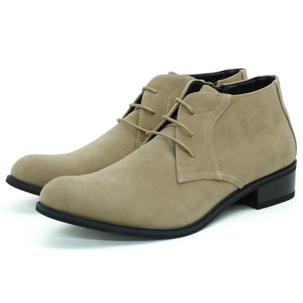 チャッカブーツ メンズ ワークブーツ カジュアル シューズ スエード調 男性 ファスナー | ブランド登録なし | 04