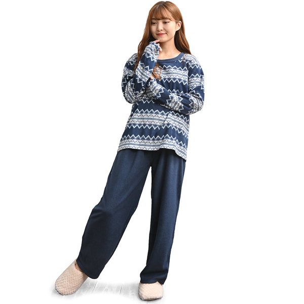 在庫限り パジャマ 部屋着 ルームウェア レディース メンズ 上下セット フリース 長袖 | ブランド登録なし | 09