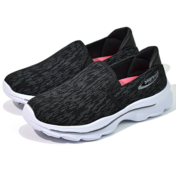 ウォーキングシューズ レディース ハンテン スリッポン 軽量 軽い カジュアルシューズ クッション性 | ブランド登録なし | 02