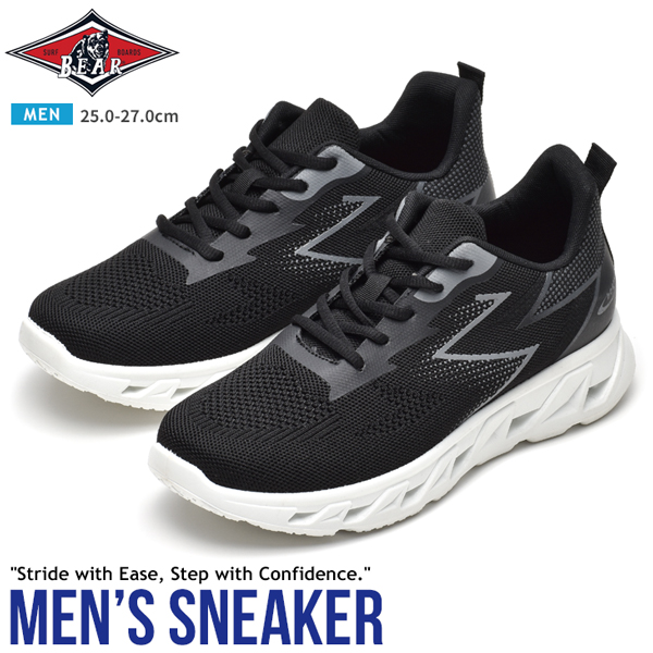 bear surf（ベアサーフ） スニーカー メンズ 厚底 ウォーキング